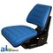 A & I Products Flip-Up Seat, Trapezoid Back, BLU 23" x10" x18.25" A-TF222BU - alternate 1